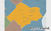 Political Map of Chascomus, semi-desaturated