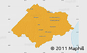 Political Map of Chascomus, single color outside