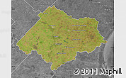 Satellite Map of Chascomus, desaturated