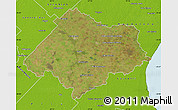 Satellite Map of Chascomus, physical outside