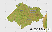 Satellite Map of Chascomus, single color outside