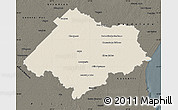 Shaded Relief Map of Chascomus, darken