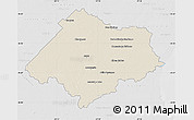 Shaded Relief Map of Chascomus, lighten, desaturated