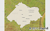 Shaded Relief Map of Chascomus, satellite outside