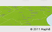 Physical Panoramic Map of Chascomus