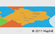 Political Panoramic Map of Chascomus