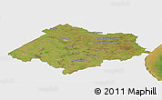Satellite Panoramic Map of Chascomus, single color outside