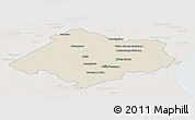 Shaded Relief Panoramic Map of Chascomus, lighten