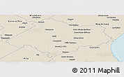 Shaded Relief Panoramic Map of Chascomus