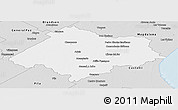 Silver Style Panoramic Map of Chascomus