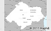 Gray Simple Map of Chascomus
