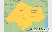 Savanna Style Simple Map of Chascomus
