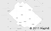 Silver Style Simple Map of Chivilcoy