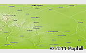 Physical Panoramic Map of Coronel Pringles