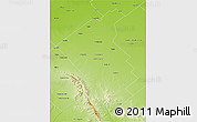 Physical 3D Map of Coronel Suarez