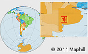 Political Location Map of Coronel Suarez