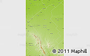Physical Map of Coronel Suarez