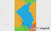 Political Map of Coronel Suarez