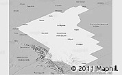Gray Panoramic Map of Coronel Suarez