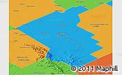 Political Panoramic Map of Coronel Suarez