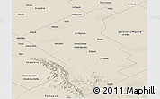 Shaded Relief Panoramic Map of Coronel Suarez