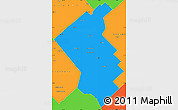 Political Simple Map of Coronel Suarez