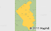 Savanna Style Simple Map of Coronel Suarez