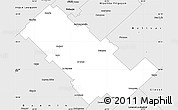 Silver Style Simple Map of Daireaux