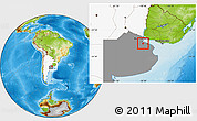 Physical Location Map of Esteban Echeverria, highlighted country, highlighted parent region