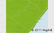 Physical 3D Map of General Juan Madariaga
