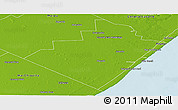 Physical Panoramic Map of General Juan Madariaga