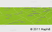 Physical Panoramic Map of General Las Heras