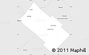 Silver Style Simple Map of General Las Heras