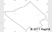 Blank Simple Map of Merlo, cropped outside, no labels