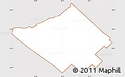 Classic Style Simple Map of Merlo, cropped outside