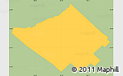 Savanna Style Simple Map of Merlo, single color outside