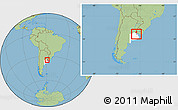 Savanna Style Location Map of Moron, highlighted parent region, within the entire country