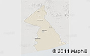 Shaded Relief 3D Map of Necochea, lighten, semi-desaturated