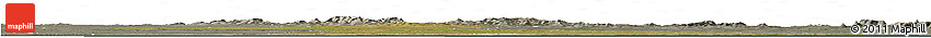 Satellite Horizon Map of Necochea, semi-desaturated