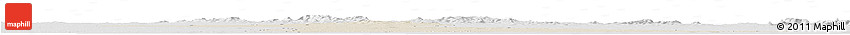 Shaded Relief Horizon Map of Necochea, lighten, desaturated