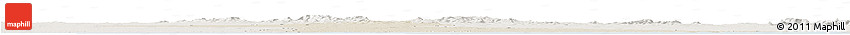 Shaded Relief Horizon Map of Necochea, lighten