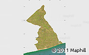 Satellite Map of Necochea, single color outside