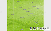 Physical Panoramic Map of Puan