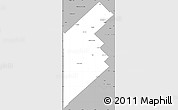 Gray Simple Map of Puan