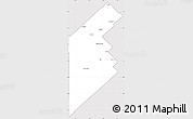 Silver Style Simple Map of Puan, cropped outside