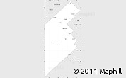 Silver Style Simple Map of Puan