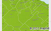 Physical Map of San Vicente