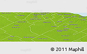 Physical Panoramic Map of San Vicente