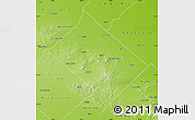 Physical Map of Tandil