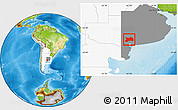 Physical Location Map of Tornquist, highlighted country, highlighted parent region